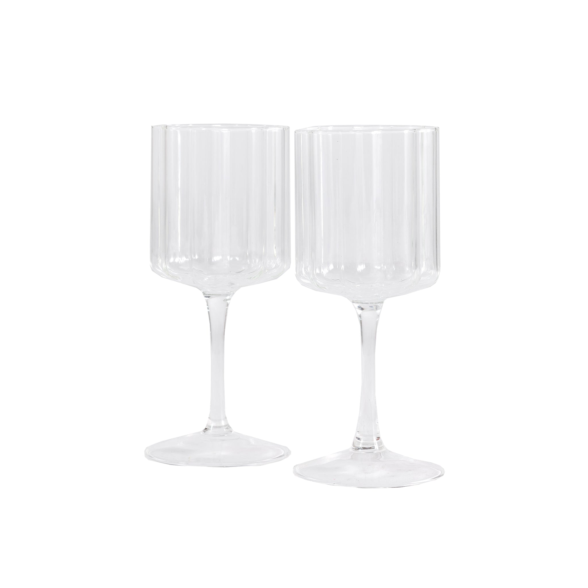 Wave Wine Glass | Set of 2 on Garmentory