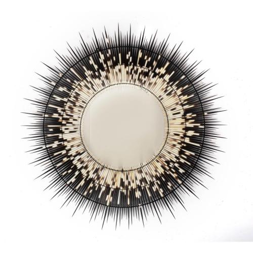 Porcupine Quill Round Mirror - Small